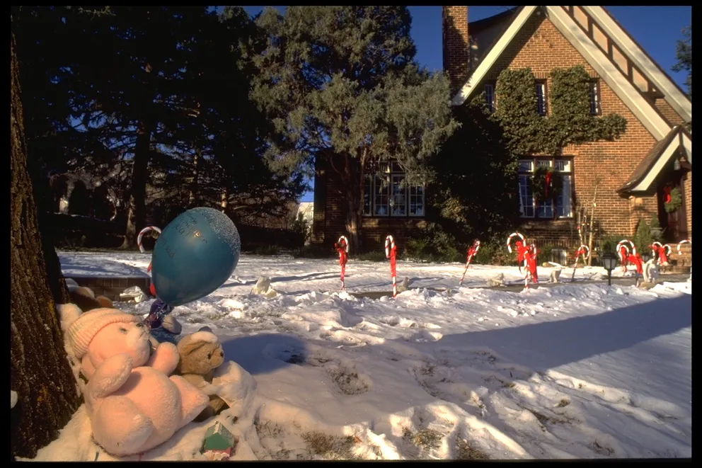 The Ramsey's former home pictured on January 7, 1997, in Boulder, Colorado. | Source: Getty Images