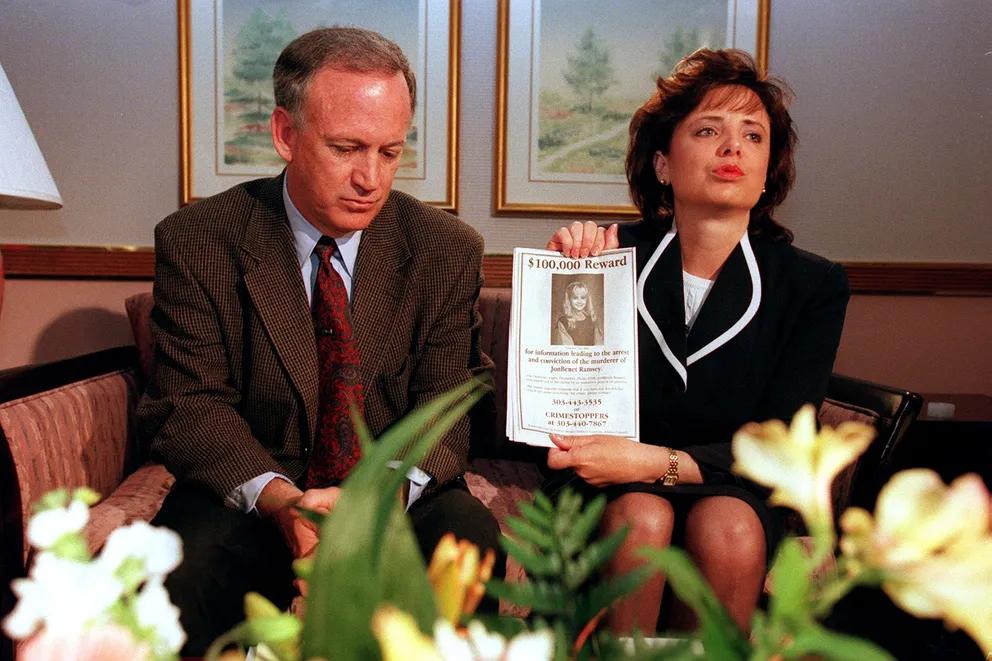 John and Patsy Ramsey pictured on May 1, 1997, in Boulder, Colorado. | Source: Getty Images