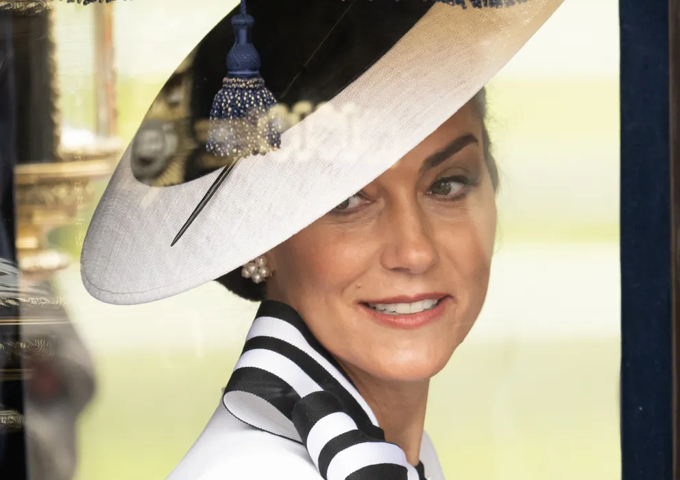 Catherine, Princess of Wales during Trooping the Colour on June 15, 2024 in London, England. | Source: Getty Images